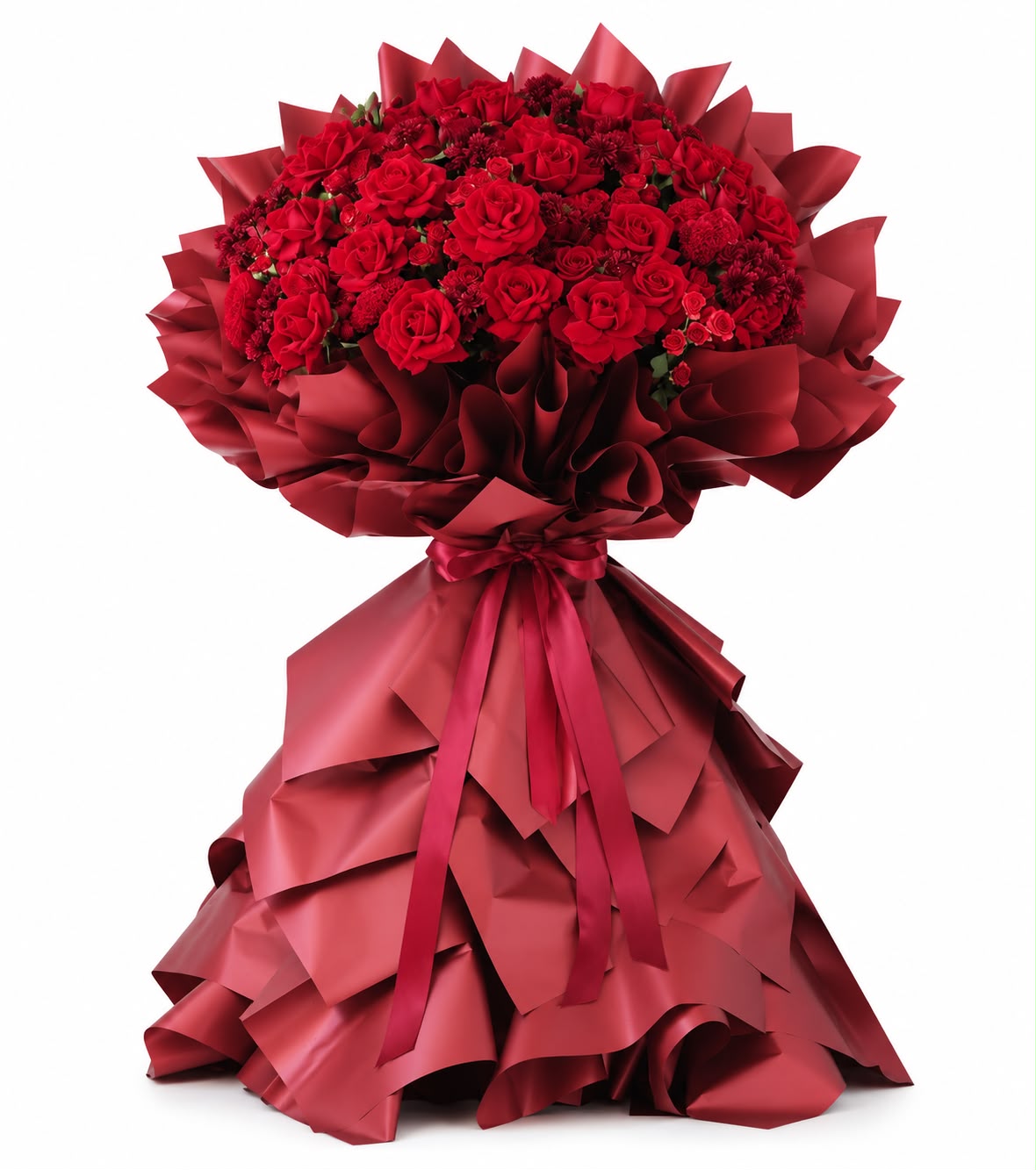 The Crimson Cascade Bouquet