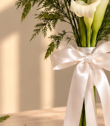 Pure Grace Calla Lily Bouquet - Image 4