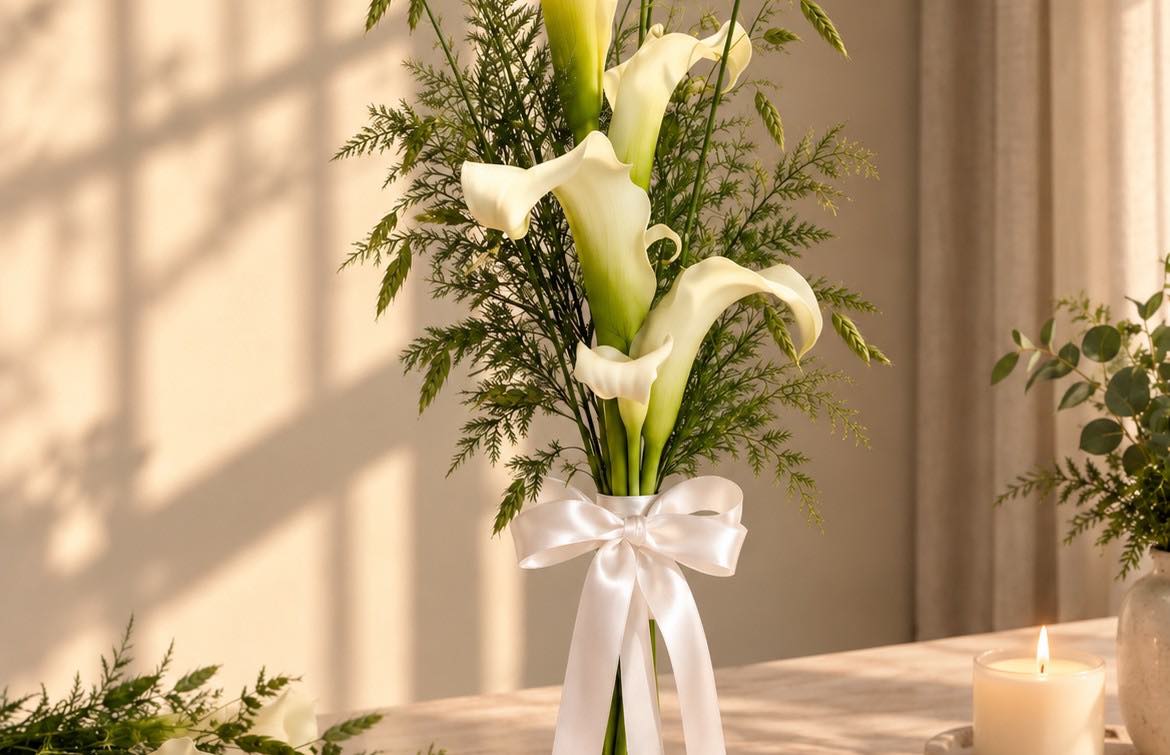Pure Grace Calla Lily Bouquet - Image 5