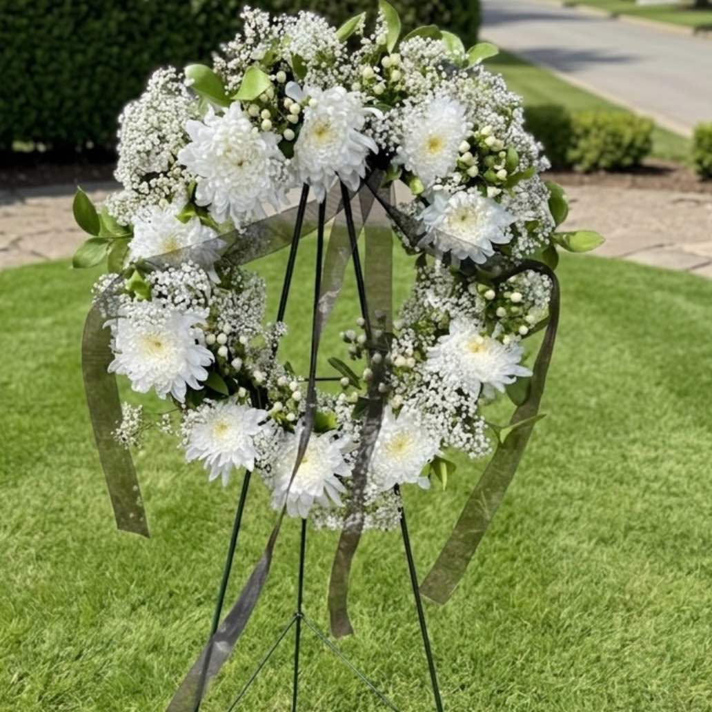 Serene Remembrance Wreath - Image 2